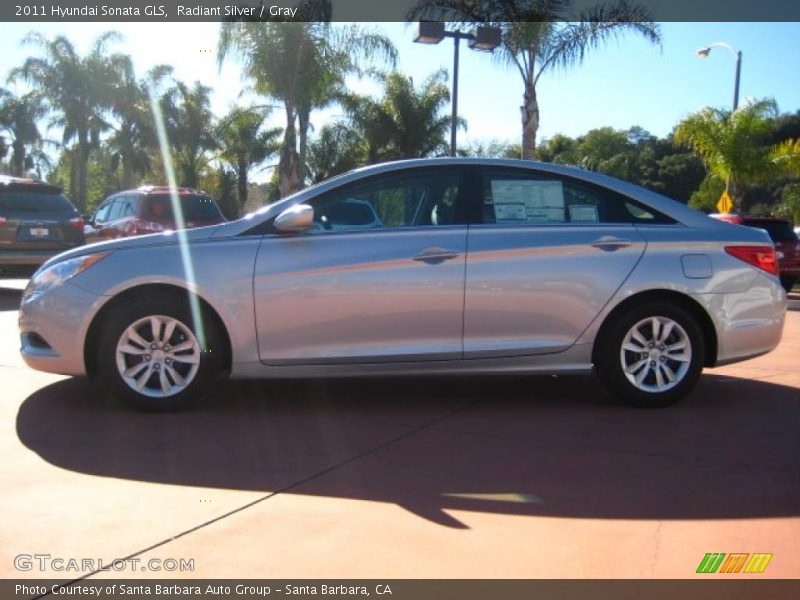 Radiant Silver / Gray 2011 Hyundai Sonata GLS