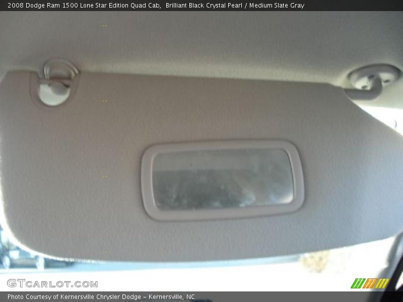 Brilliant Black Crystal Pearl / Medium Slate Gray 2008 Dodge Ram 1500 Lone Star Edition Quad Cab