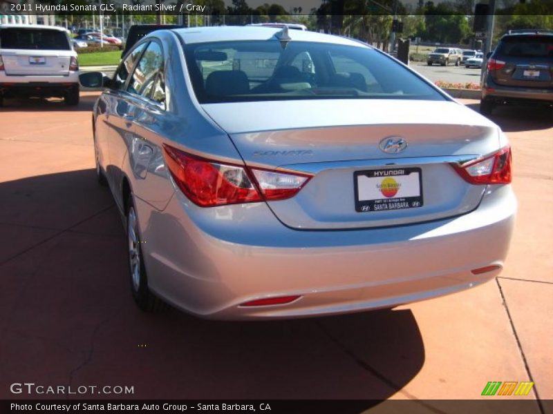 Radiant Silver / Gray 2011 Hyundai Sonata GLS