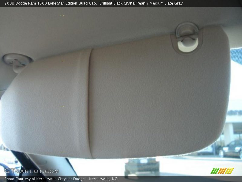 Brilliant Black Crystal Pearl / Medium Slate Gray 2008 Dodge Ram 1500 Lone Star Edition Quad Cab