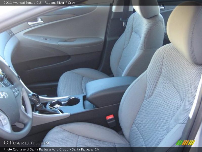 Radiant Silver / Gray 2011 Hyundai Sonata GLS