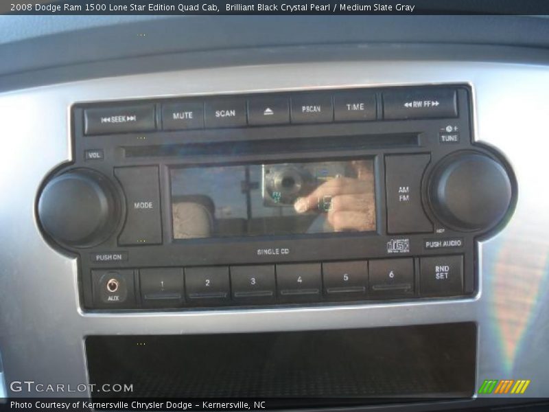 Brilliant Black Crystal Pearl / Medium Slate Gray 2008 Dodge Ram 1500 Lone Star Edition Quad Cab