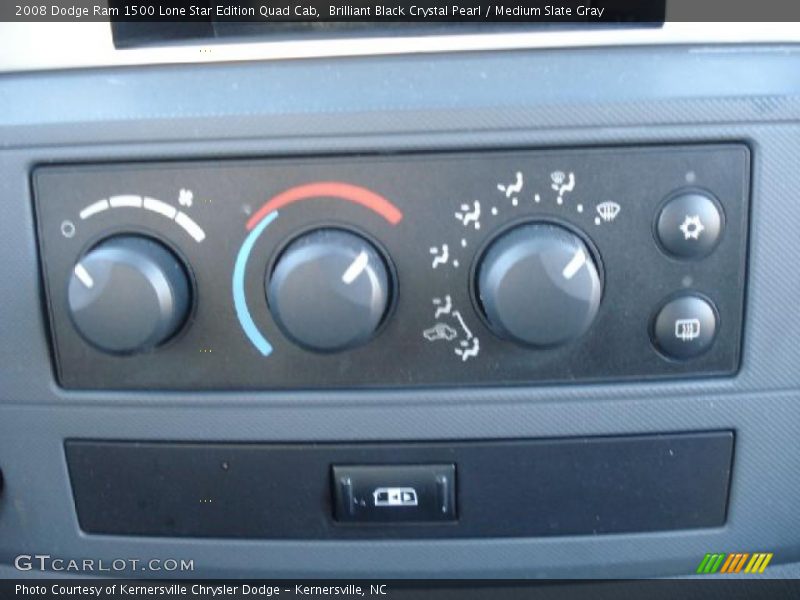 Brilliant Black Crystal Pearl / Medium Slate Gray 2008 Dodge Ram 1500 Lone Star Edition Quad Cab