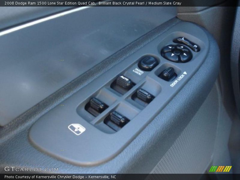 Brilliant Black Crystal Pearl / Medium Slate Gray 2008 Dodge Ram 1500 Lone Star Edition Quad Cab