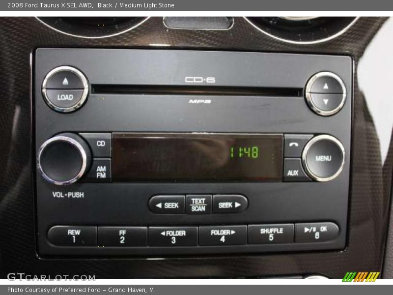 Black / Medium Light Stone 2008 Ford Taurus X SEL AWD