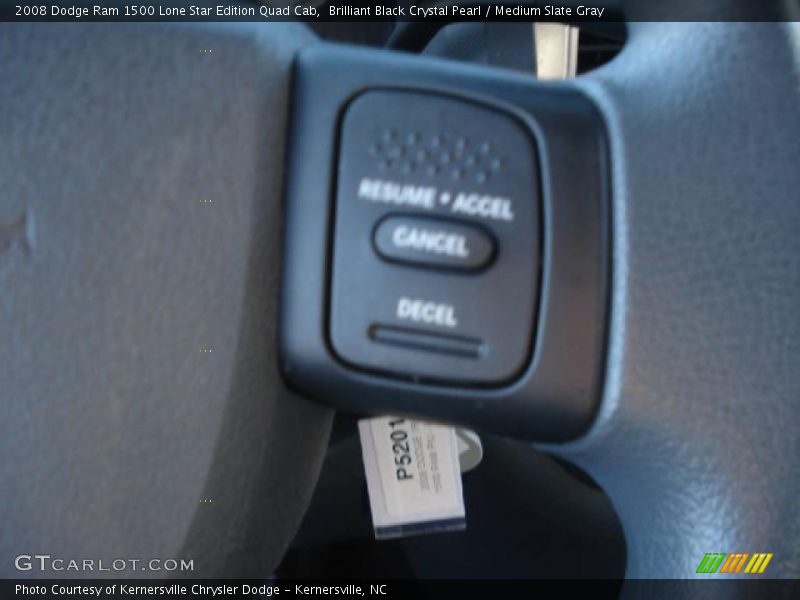 Brilliant Black Crystal Pearl / Medium Slate Gray 2008 Dodge Ram 1500 Lone Star Edition Quad Cab