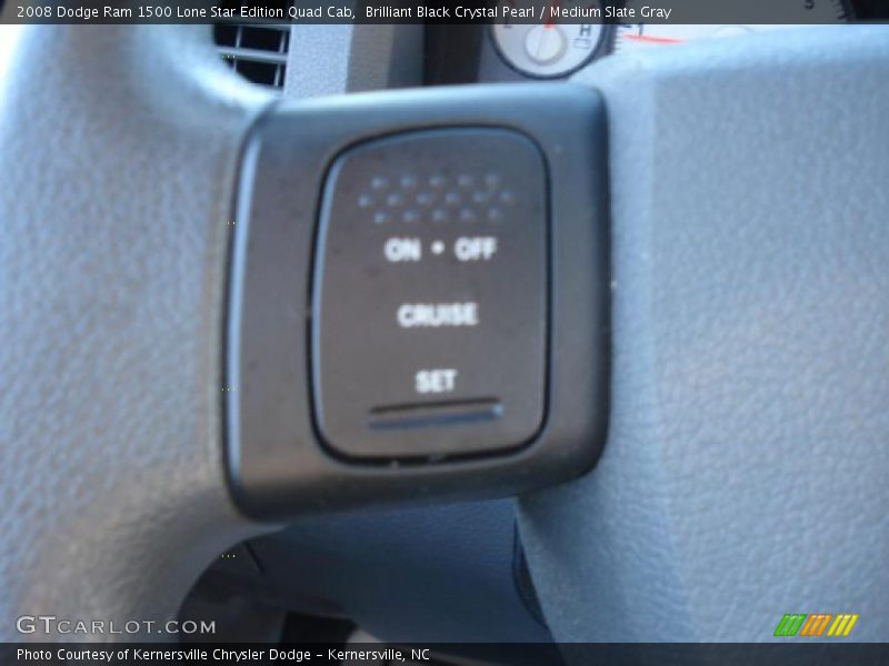 Brilliant Black Crystal Pearl / Medium Slate Gray 2008 Dodge Ram 1500 Lone Star Edition Quad Cab