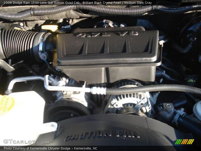 Brilliant Black Crystal Pearl / Medium Slate Gray 2008 Dodge Ram 1500 Lone Star Edition Quad Cab