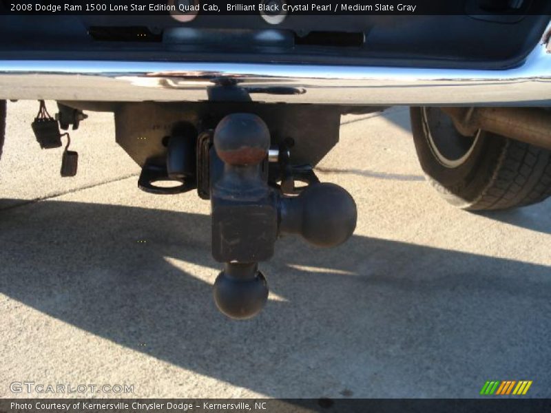 Brilliant Black Crystal Pearl / Medium Slate Gray 2008 Dodge Ram 1500 Lone Star Edition Quad Cab