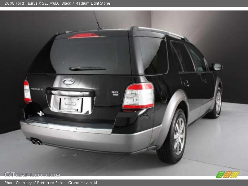 Black / Medium Light Stone 2008 Ford Taurus X SEL AWD