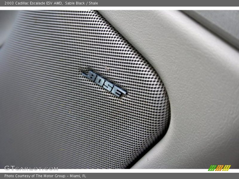 Sable Black / Shale 2003 Cadillac Escalade ESV AWD