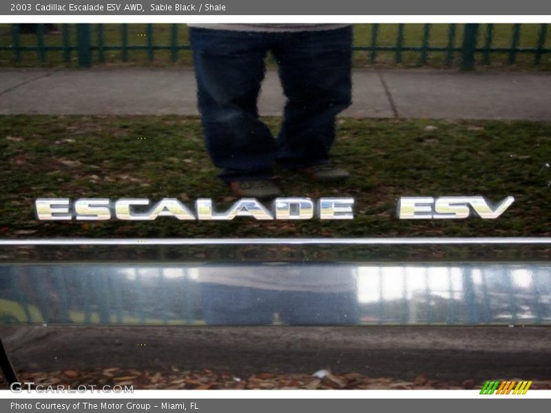Sable Black / Shale 2003 Cadillac Escalade ESV AWD