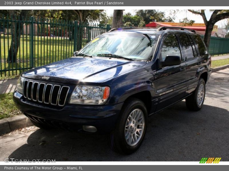 Patriot Blue Pearl / Sandstone 2003 Jeep Grand Cherokee Limited 4x4