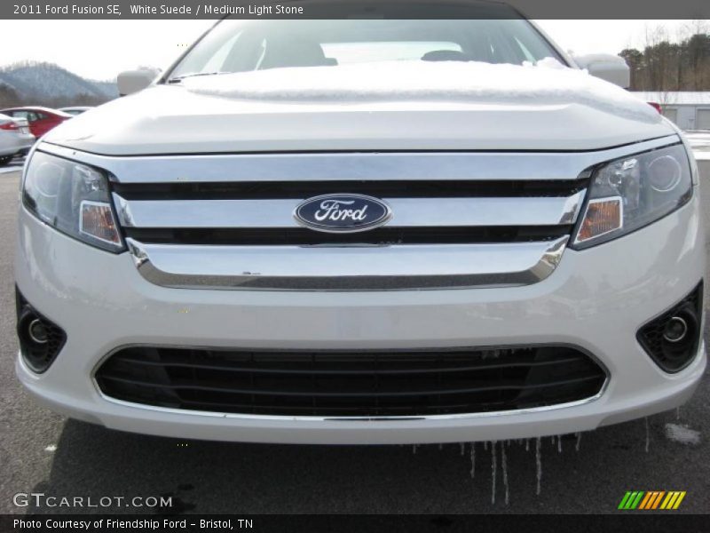 White Suede / Medium Light Stone 2011 Ford Fusion SE