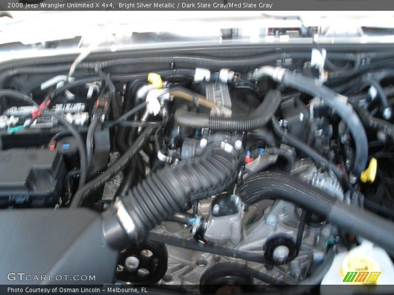 Bright Silver Metallic / Dark Slate Gray/Med Slate Gray 2008 Jeep Wrangler Unlimited X 4x4