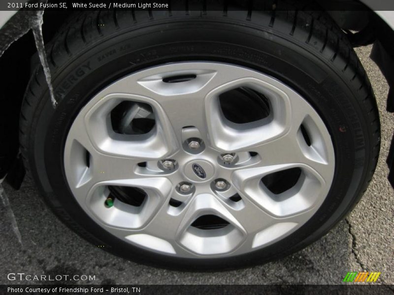 White Suede / Medium Light Stone 2011 Ford Fusion SE