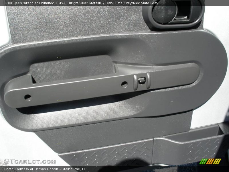 Bright Silver Metallic / Dark Slate Gray/Med Slate Gray 2008 Jeep Wrangler Unlimited X 4x4