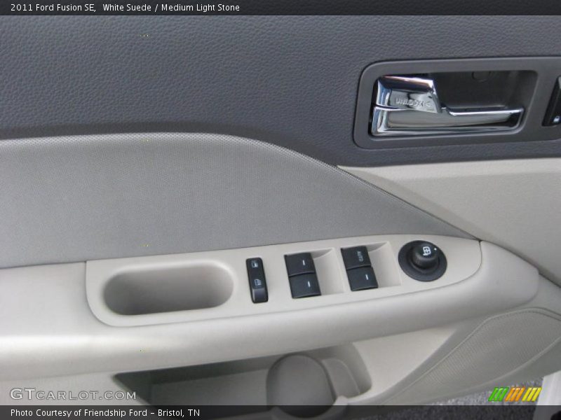 White Suede / Medium Light Stone 2011 Ford Fusion SE