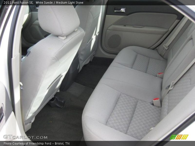 White Suede / Medium Light Stone 2011 Ford Fusion SE