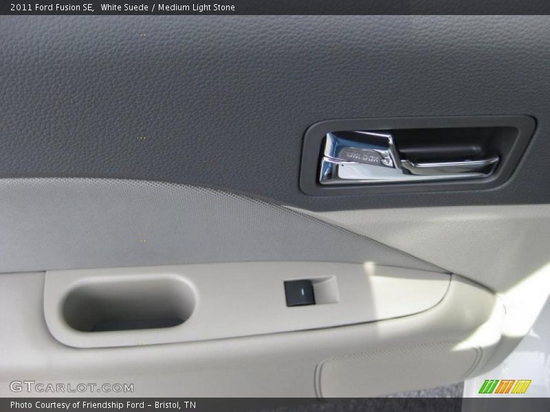 White Suede / Medium Light Stone 2011 Ford Fusion SE