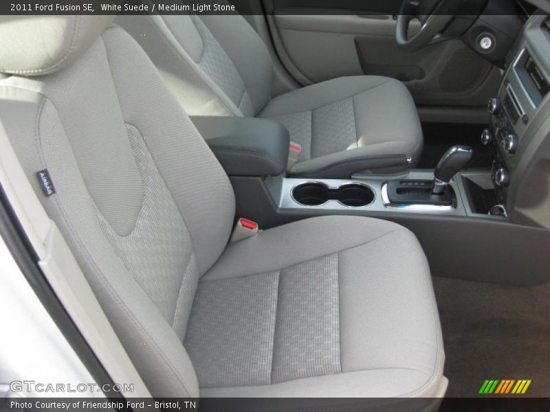 White Suede / Medium Light Stone 2011 Ford Fusion SE