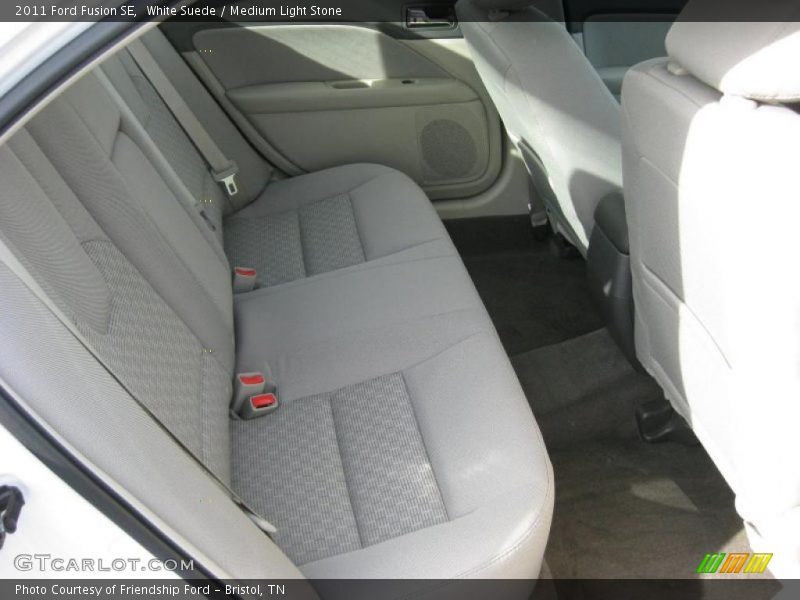 White Suede / Medium Light Stone 2011 Ford Fusion SE