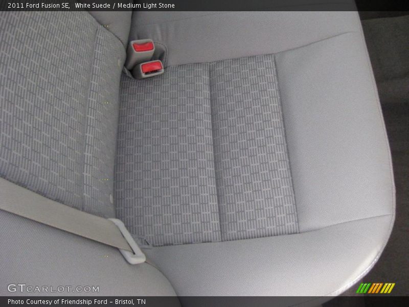 White Suede / Medium Light Stone 2011 Ford Fusion SE