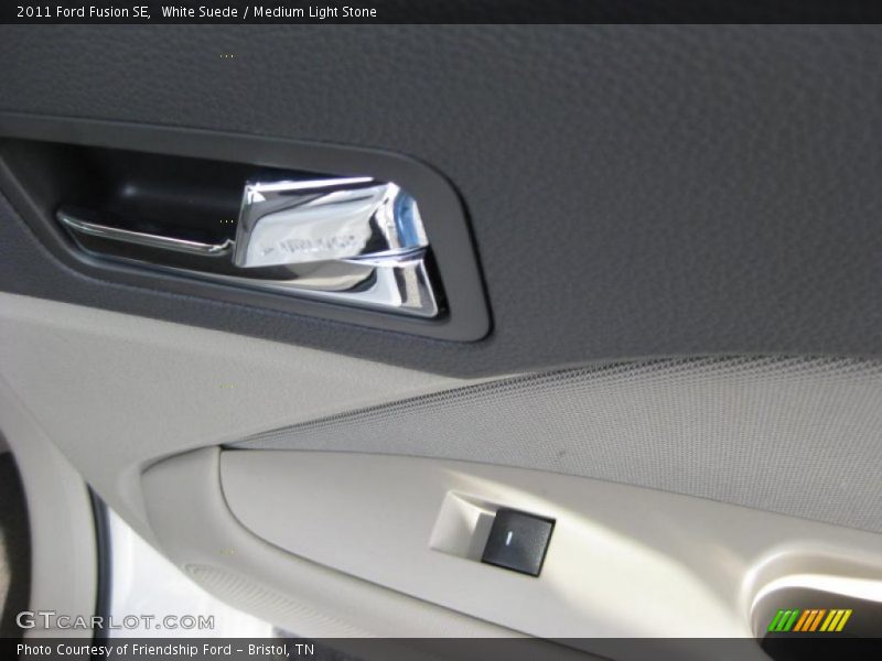White Suede / Medium Light Stone 2011 Ford Fusion SE