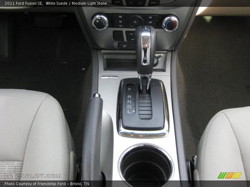White Suede / Medium Light Stone 2011 Ford Fusion SE