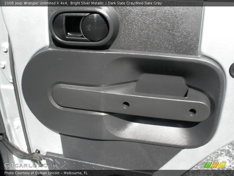 Bright Silver Metallic / Dark Slate Gray/Med Slate Gray 2008 Jeep Wrangler Unlimited X 4x4