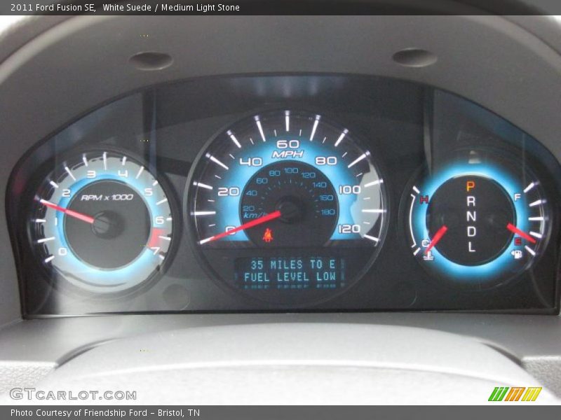 White Suede / Medium Light Stone 2011 Ford Fusion SE