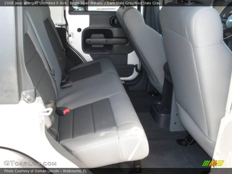 Bright Silver Metallic / Dark Slate Gray/Med Slate Gray 2008 Jeep Wrangler Unlimited X 4x4