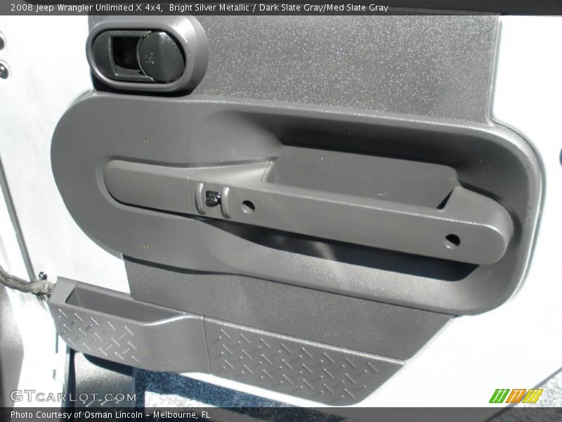 Bright Silver Metallic / Dark Slate Gray/Med Slate Gray 2008 Jeep Wrangler Unlimited X 4x4