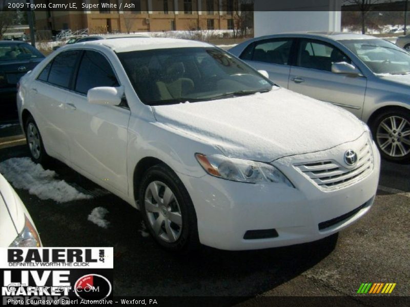 Super White / Ash 2009 Toyota Camry LE