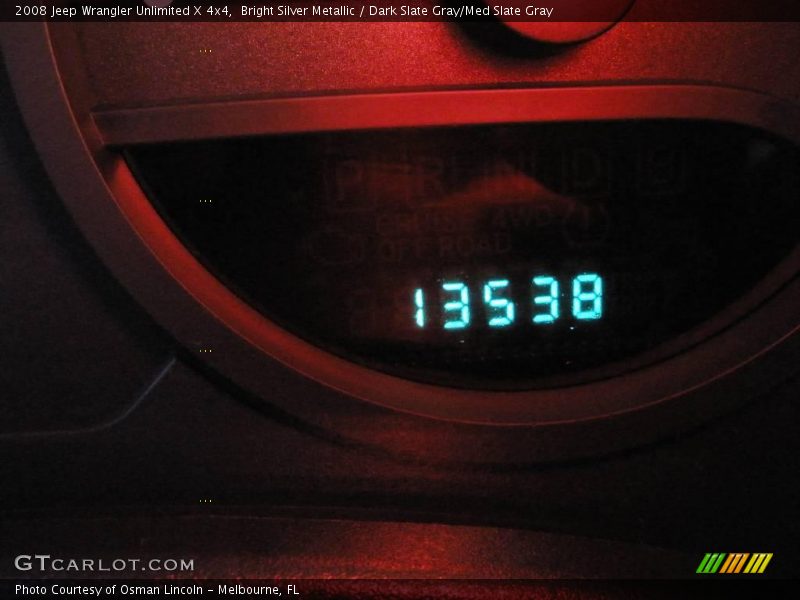 Bright Silver Metallic / Dark Slate Gray/Med Slate Gray 2008 Jeep Wrangler Unlimited X 4x4