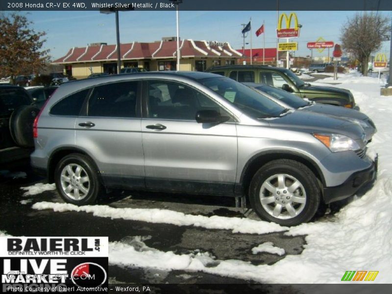 Whistler Silver Metallic / Black 2008 Honda CR-V EX 4WD
