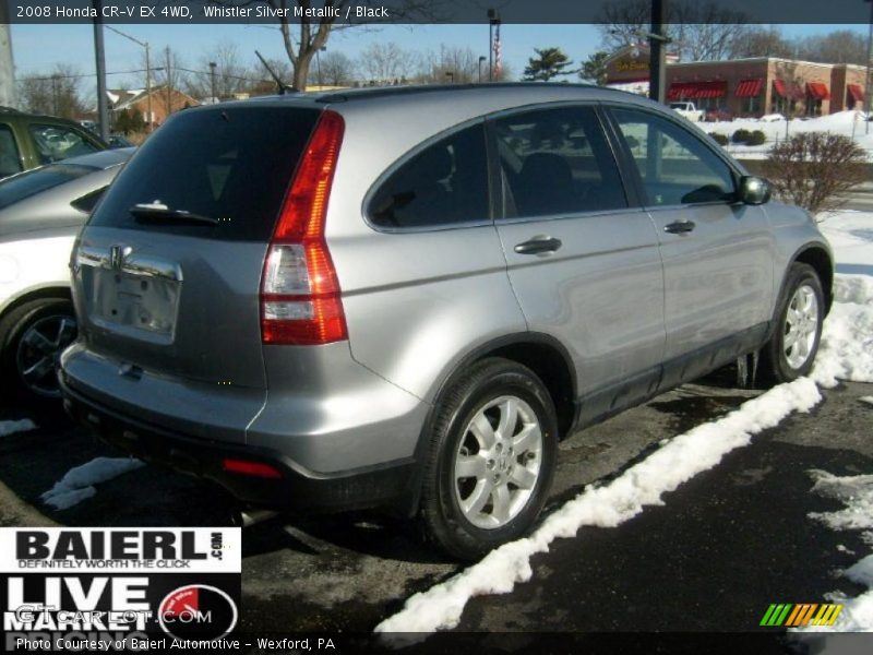 Whistler Silver Metallic / Black 2008 Honda CR-V EX 4WD