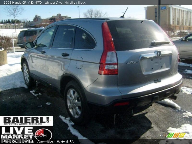 Whistler Silver Metallic / Black 2008 Honda CR-V EX 4WD