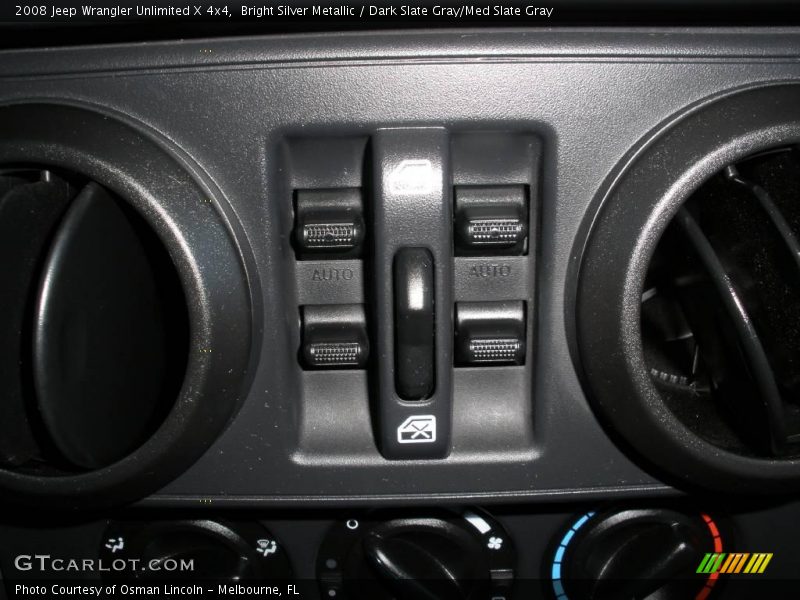 Bright Silver Metallic / Dark Slate Gray/Med Slate Gray 2008 Jeep Wrangler Unlimited X 4x4