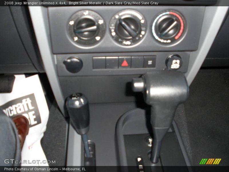 Bright Silver Metallic / Dark Slate Gray/Med Slate Gray 2008 Jeep Wrangler Unlimited X 4x4