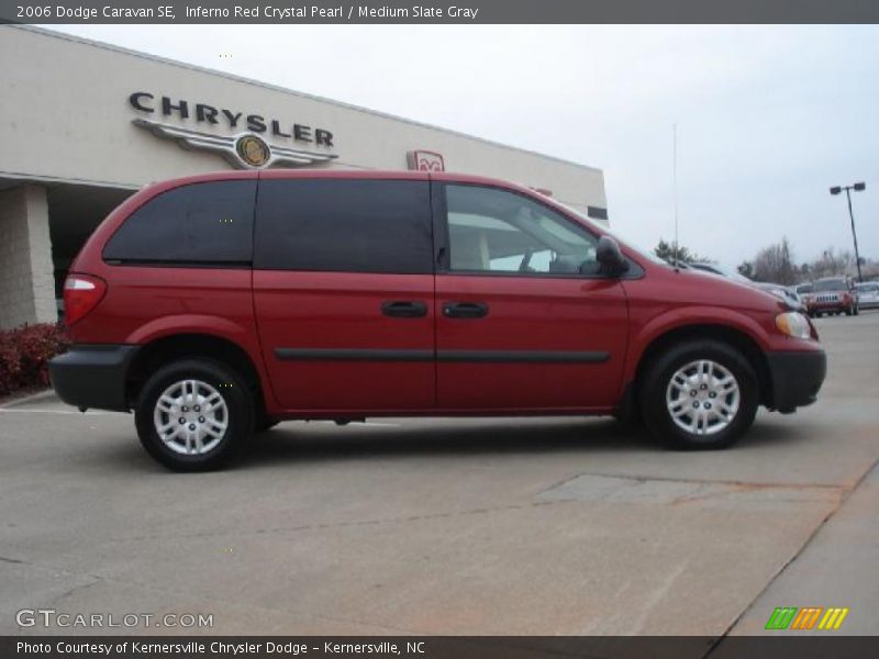 Inferno Red Crystal Pearl / Medium Slate Gray 2006 Dodge Caravan SE