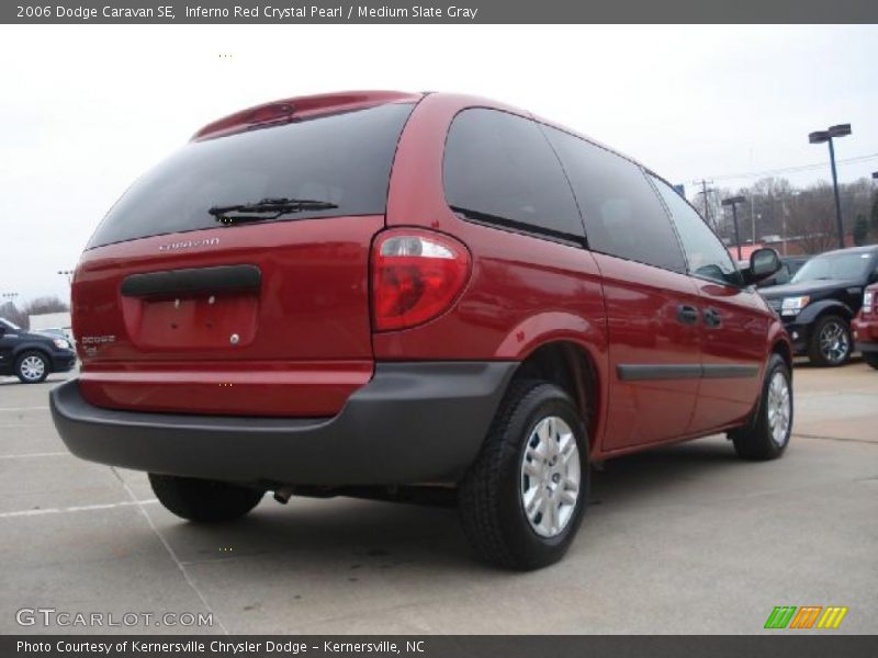 Inferno Red Crystal Pearl / Medium Slate Gray 2006 Dodge Caravan SE