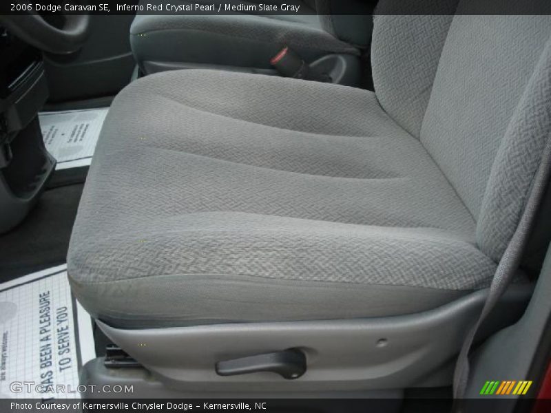 Inferno Red Crystal Pearl / Medium Slate Gray 2006 Dodge Caravan SE