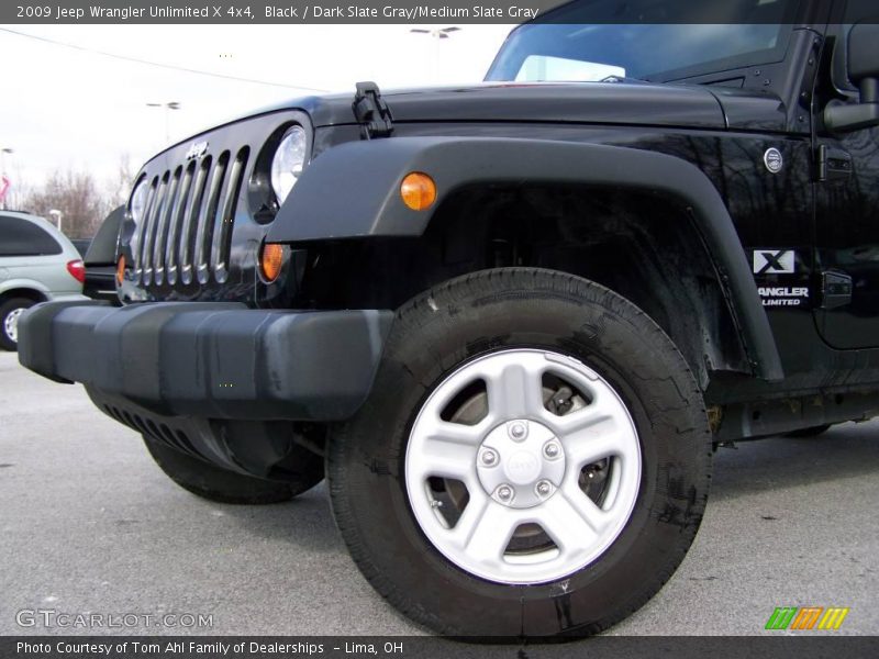 Black / Dark Slate Gray/Medium Slate Gray 2009 Jeep Wrangler Unlimited X 4x4