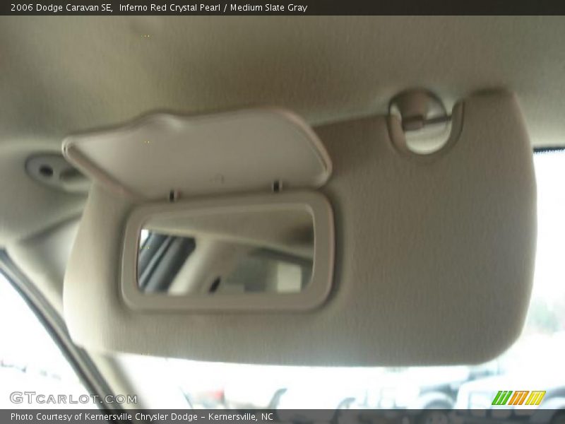 Inferno Red Crystal Pearl / Medium Slate Gray 2006 Dodge Caravan SE