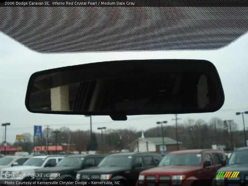 Inferno Red Crystal Pearl / Medium Slate Gray 2006 Dodge Caravan SE