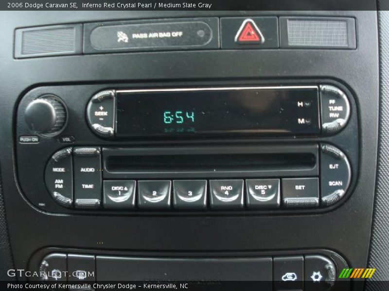 Inferno Red Crystal Pearl / Medium Slate Gray 2006 Dodge Caravan SE