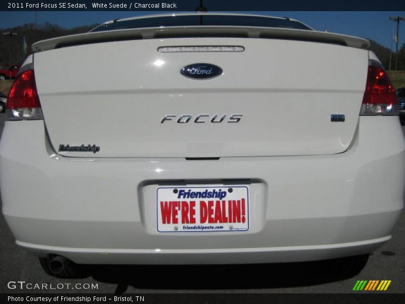 White Suede / Charcoal Black 2011 Ford Focus SE Sedan