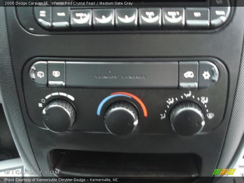 Inferno Red Crystal Pearl / Medium Slate Gray 2006 Dodge Caravan SE