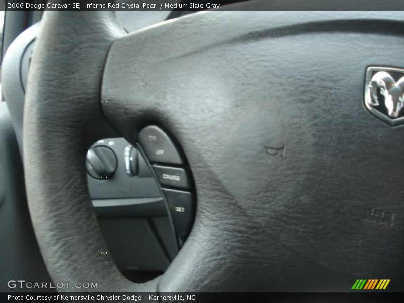 Inferno Red Crystal Pearl / Medium Slate Gray 2006 Dodge Caravan SE